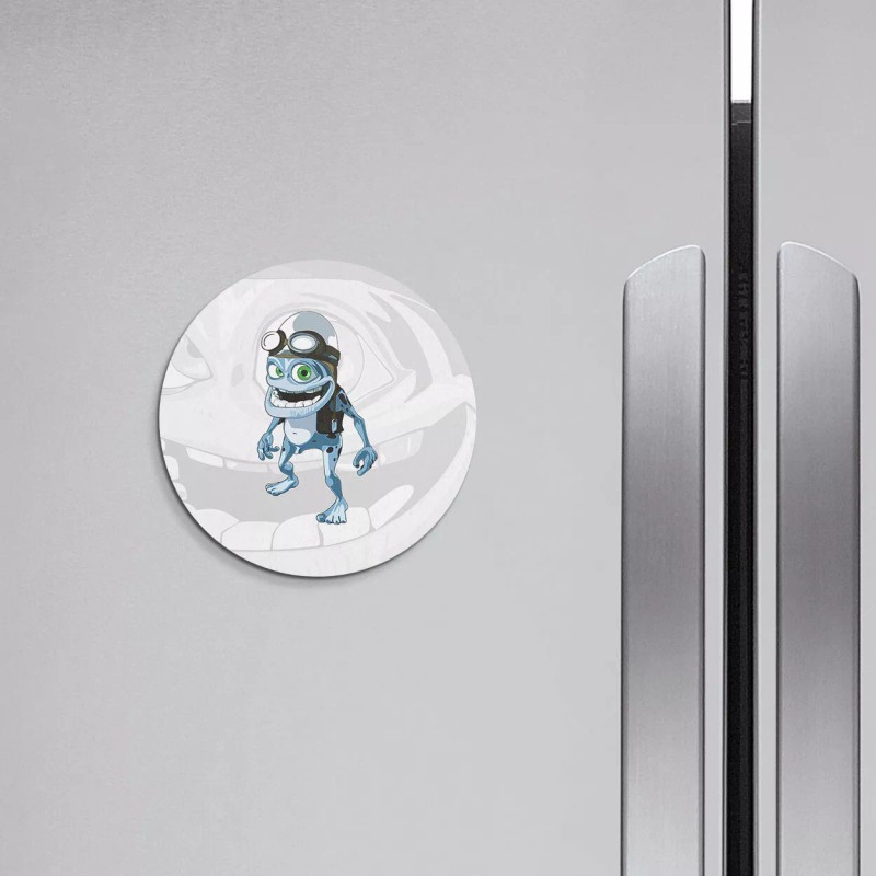 Unbranded Crazy Frog Cartoon | 4'' X 4'' Round Decorative