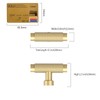 Amerdeco 10 Pack 1.3 Inch(32MM) Kitchen Cabinet Knobs Dresser Knobs