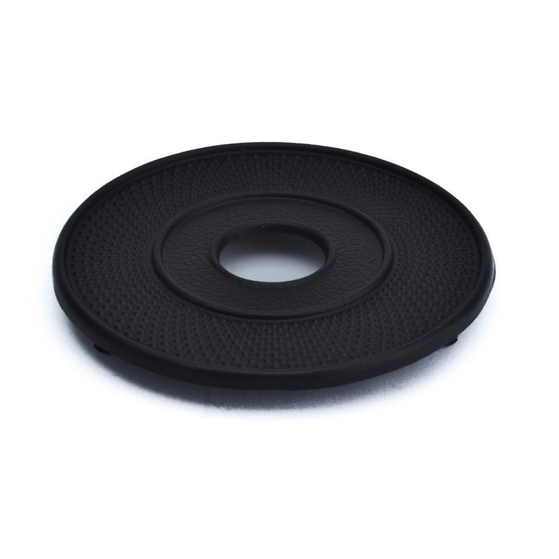 M.V. Trading T7020BK Cast Iron Trivet Hobnail Design, 5½-Inch, Black