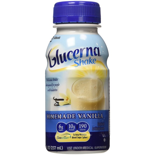 Glucerna Diabetic Nutritional Beverage Vanilla Shakes (24 X 8 Fl Ounce )Total Net Wt (192 Fl Ounce ),