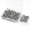 M5-0.8 x 10mm 80PCS Hex Head Screws Bolts and Nuts