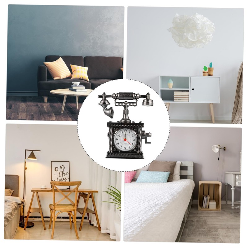 ULTECHNOVO 2pcs Mini Multifunctional Electronic Alarm Clock Cute Creative Mini