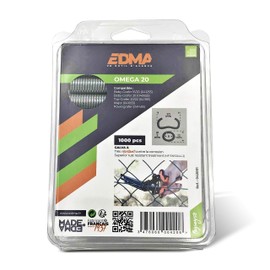 Edma Galvanised Steel Hog Ring Galvanized A - x 1000 Pieces