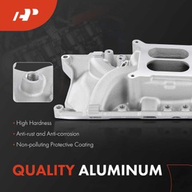 A-Premium Aluminum Low Rise Dual Plane Intake Manifold Compatible with Ford 289 302 V8 SBF Small Block, Idle-5500 - Ford,Linclon, Mercury - 1963-2001 - F-150, Mustang, LTD, Cougar & More