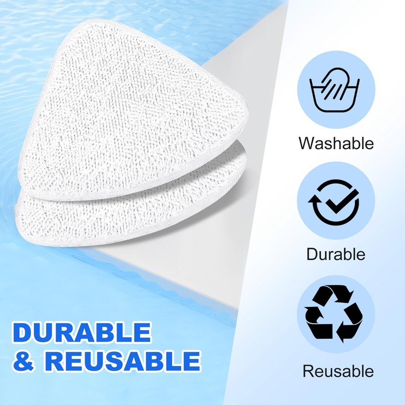 KEEPOW Washable Steam Mop Head Replacement Compatible with Vileda Steam