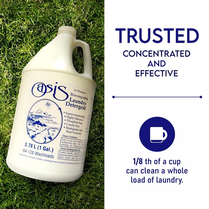 Oasis Biocompatible Laundry Detergent Liquid - Reuse Greywater for Plants