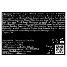 Brickell Men's Renewing Face Scrub for Men, Natural and Organic Deep Exfoliating Facial Scrub Formulated with Jojoba Beads, Coffee Extract and Pumice, 4 Ounce, Scented