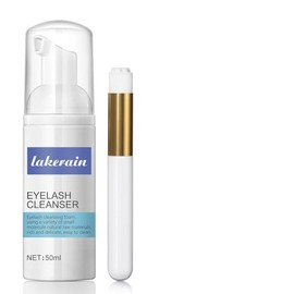 Wimpernshampoo, Tiefenreinigender Wimpernreiniger Mit Bürste, Mildes Und Sicheres Wimpernshampoo Für Natürliche Und Verlängerte Wimpern, Zur Anwendung Zu Hause