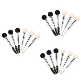 Baluue 18pcs Dual-ended Eyebrow Brush Sponge Professional Makeup Applicator for Eyelash Foundation and Blush for Makeup and Artists Tubing