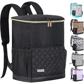 Wolka Cooler Backpack 30 Cans,Portable Backpack Coolers Insulated Leak Proof,Waterproof Soft Sided Cooler Bag for Travel,Beach,Camping,Picnic,Lunch Backpack for Women - Color: Spotted-dog