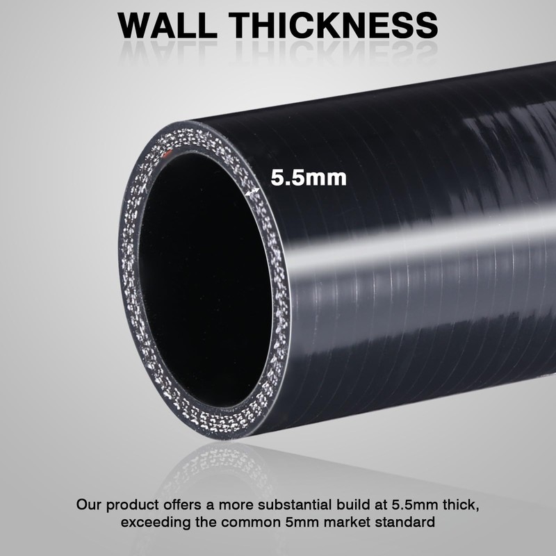 BEIJIULI 2" ID 4" Leg Length Silicone Coupler Hose with