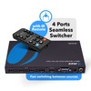 OREI HDMI Switcher 4 in 1 Out with Quad Screen