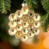 Glass Honeycomb with Honey Bees Ornament