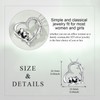 YAFEINI Panda Necklace 925 Silver Animal Necklace Panda Heart Pendant