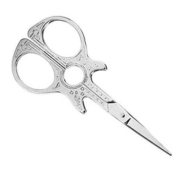 Oumefar Tijeras de bordado retro coloridas para tocador, tijeras de costura estilo antiguo Tijeras de bordar pequeñas forma de guitarra para obras de arte (plata) Otros productos