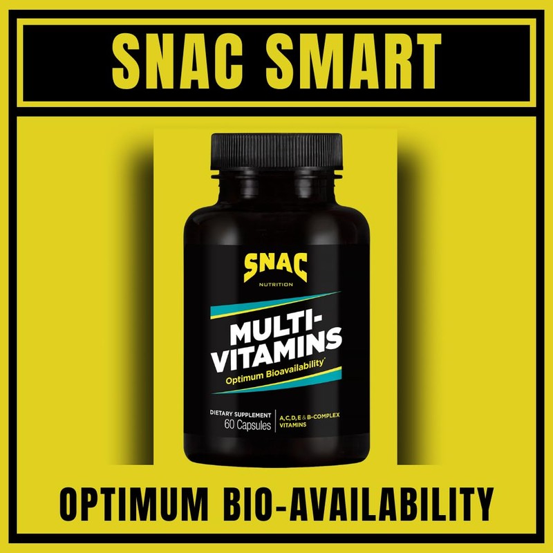 SNAC Multi-Vitamins Daily Supplement with Optimum Bio-Availability, 60 Capsules