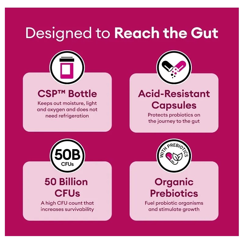 Probiótico Physician's Women's 50 Billion 30 cápsulas USA Flavor S/Flavor