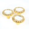 10pcs Clear Diamond Crystal Glass Wardrobe Knob Cupboard Drawer Door