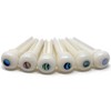 Crosby Slotted Pure Bone Bridge Pins with Abalone Dot Inlay