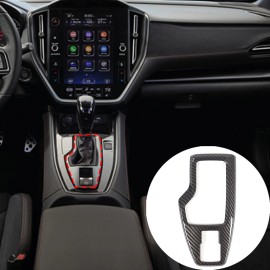 Carworld66 For Subaru WRX 2022+ Carbon Fiber ABS Electronic Parking Brake Button Trim Frame