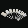 100Pcs Felt Polishing Wheels Wool Polishing Buffing Pads, Mandrel Mounted