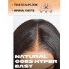 GORGIUS Black Straight Lace Front Wigs Pre Cut Glueless Layered