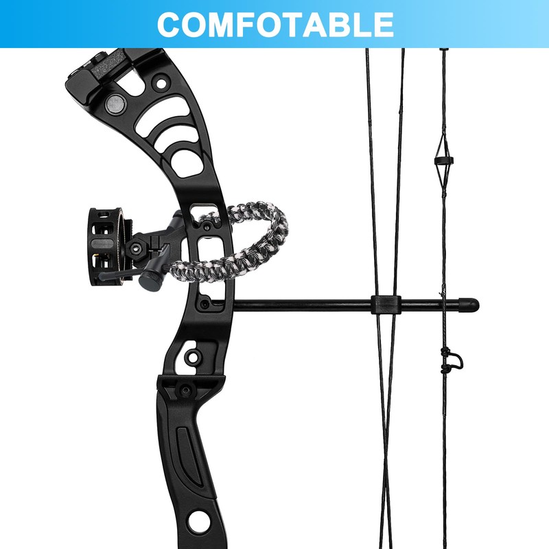 MECCANIXITY Archery Bow Wrist Sling 15.75 Inch 550 Paracord Strap