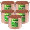 VIVOSUN 5-Pack 25 Gallons Grow Bags Heavy Duty Thickened Nonwoven