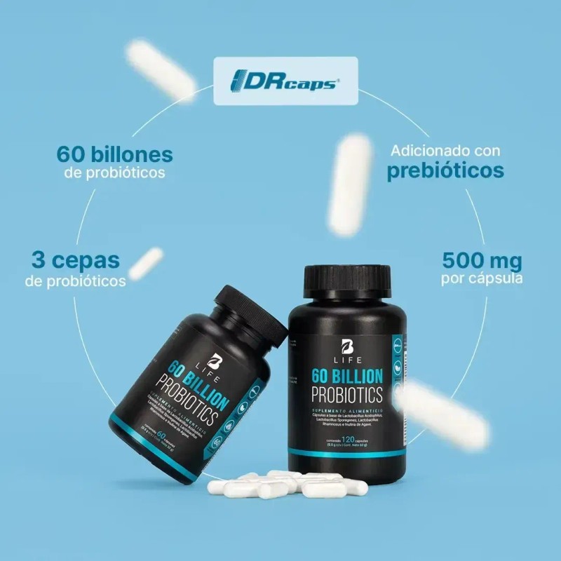 Suplemento Alimenticio Billion Probiotics 60g Life