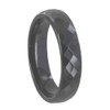 LES POULETTES BIJOUX - Large Hematite Ring Faceted - 6