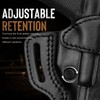 Leather OWB Pancake Holster for G19/G17 Gen 3-6, Optic Ready,