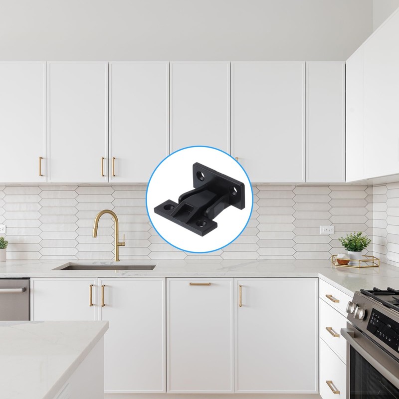 uxcell 5 PCS Plastic Fitting Furniture Panel, Joint Bracket, Push-On