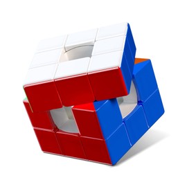 ROXENDA 3x3 Speed Cube Professioneller Zauberwürfel – Stickerless 3x3x3 Hollow-Core-Magic Cube mit reibungslosem Drehmechanismus, 3D-Puzzle für Speedcubing & Sammler