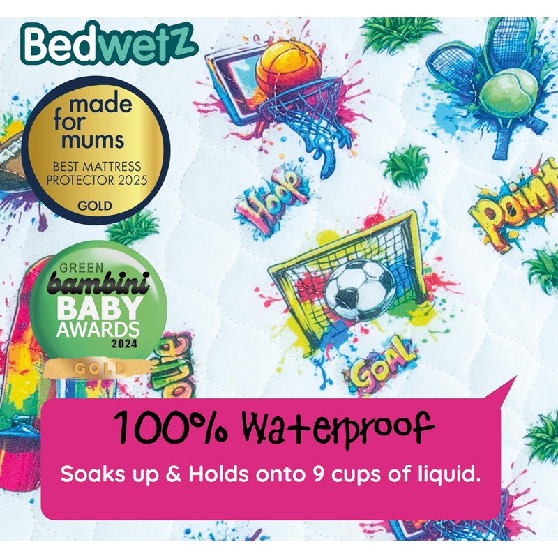 Bedwetz® Potty Training Bed Pads, Double Bed,100% Waterproof Mattress Protector,