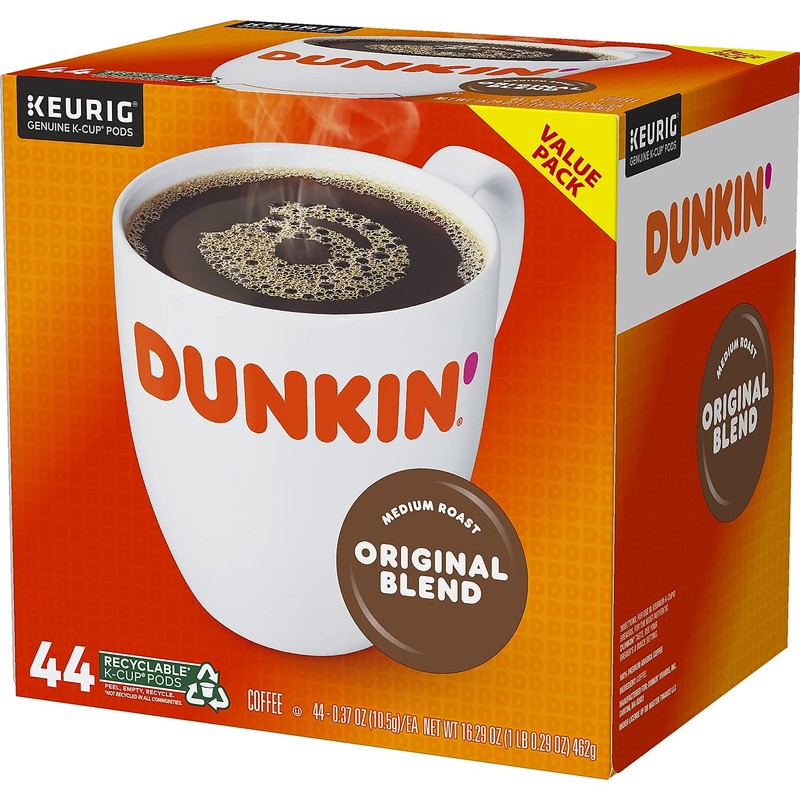 Dunkin' Donuts 2091512 Original Blend Coffee K-Cup Pods Medium Roast