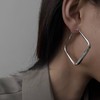 Large Square Hoop Earrings for Women Golden Large Hoop Earrings