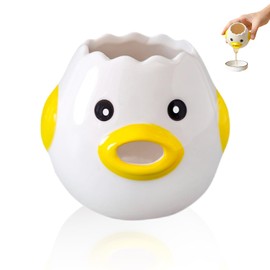 1 Yellow Chick Ceramic Egg Separator, Kitchen Baking Tool, Egg Yolk and Protein Separator, Best Kitchen Gadgets, Fun and Chic Cooking Accessories