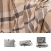 WAMSOFT Wool Throw Blanket 55x83 Inch Plaid Tartan Blankets Camping