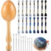 Jexine Darning Egg for Socks Wooden Darning Supplies Kit with