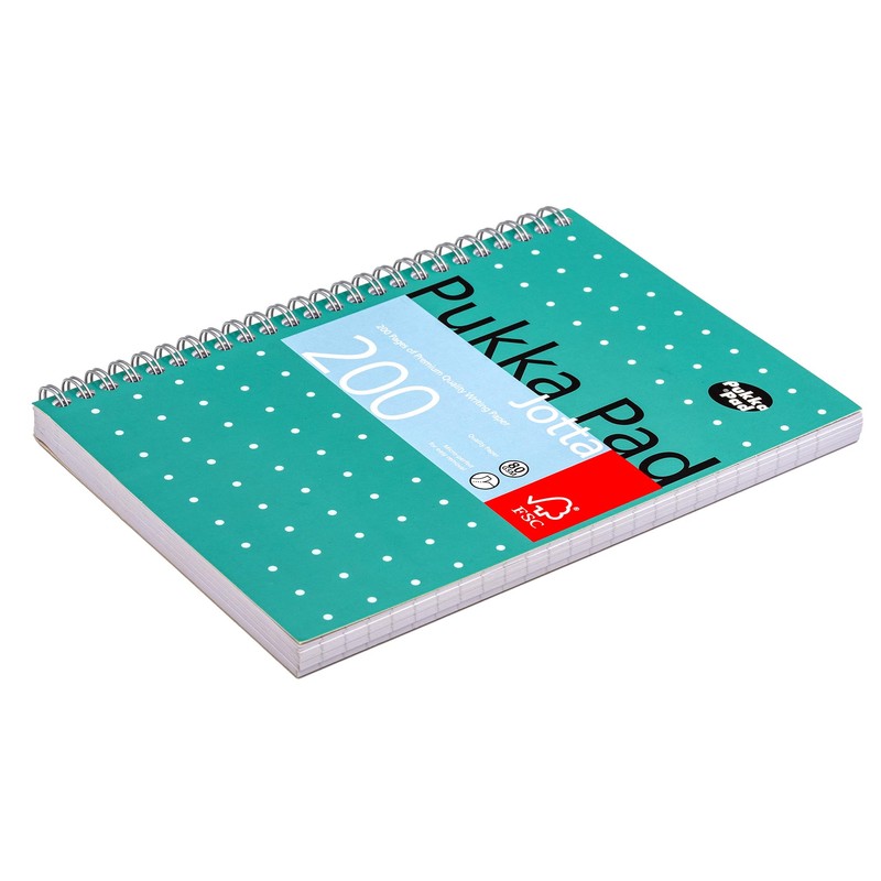 Pukka Pad, A5 Metallic Jotta Book 3-Pack for Home, School,