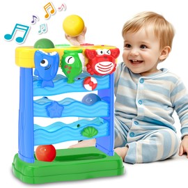 AuroTops Toddler Toys Interactive Musical Baby Toys, Light & Sound Montessori Toys for 1 2 3 Years Old, Learning Toys for Toddlers 1-3, Birthday Gifts for Baby Boys Girls Ages 1 2 3 4 5 Years