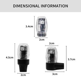 ONCCI Luminous Valve Caps, Multicoloured Tyre Valve Caps, LED Caps Cover, Accessories, Suitable for Trucks, Cars, Trucks (4)