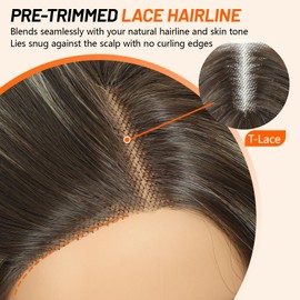 Wavy Curly Wigs for Women Glueless Pre-Cut Lace Front Wig