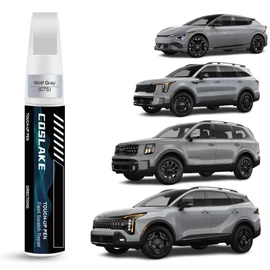 Car Touch Up Paint(Wolf Gray(C7S)) for Kia, Car Paint Scratch Repair Kit, Quick & Easy Solution to Repair, 2 in 1 Scratch Remover Pen with Color-Matched