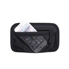 Tactical Outdoor Cellphone Admin EDC Pouch Hook Back Panel Vest Backpack Insert Modular Fasteners Mesh Pocket with YKK Zipper for Tools, Gadgets,Travel accessary