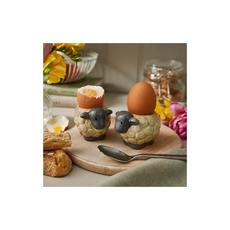 Cooksmart Highland Sheep Egg Cup Set of 2 | British