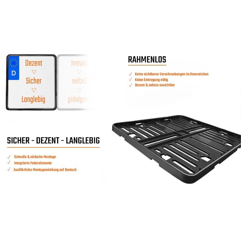Motorcycle License Plate Holder 180 x 200 mm 180 x