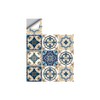 25 PCS Moroccan Style Tile Sticker, 4x4 Inch(10x10cm) Traditional DIY