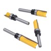 4Pcs Trim Hinge Router Bit Round Silver Yellow 1/4in Shank