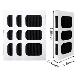 4 Pack Refrigerator Air Filter Replacement for Paultra2/Pure Air Ultra 2 / Pure Air Ultra II, fits for Frigidaire Gallery and Electrolux Refrigerator 242047805, 5303918847, EAP12364179